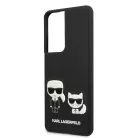 Karl Lagerfeld and Choupette Samsung G998 Galaxy S21 Ultra (2021) hátlapvédő tok fekete (KLHCS21LPCUSKCBK)