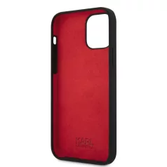   Karl Lagerfeld Apple iPhone 12 / 12 Pro 2020 (6.1) hátlapvédő tok fekete (KLHCP12MSLKLRBK)