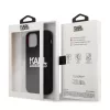Karl Lagerfeld Apple iPhone 12 / 12 Pro 2020 (6.1) hátlapvédő tok fekete (KLHCP12MSLKLRBK)