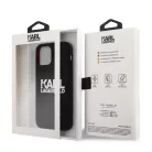 Karl Lagerfeld Apple iPhone 12 / 12 Pro 2020 (6.1) hátlapvédő tok fekete (KLHCP12MSLKLRBK)