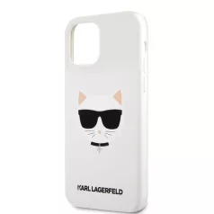   Karl Lagerfeld Choupette Apple iPhone 12 / 12 Pro 2020 (6.1) hátlapvédő tok fehér (KLHCP12MSLCHWH)