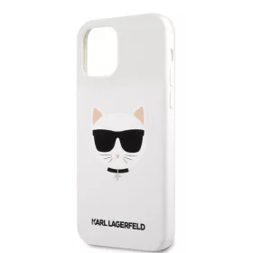   Karl Lagerfeld Choupette Apple iPhone 12 / 12 Pro 2020 (6.1) hátlapvédő tok fehér (KLHCP12MSLCHWH)