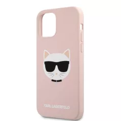   Karl Lagerfeld Choupette Apple iPhone 12 / 12 Pro 2020 (6.1) hátlapvédő tok pink (KLHCP12MSLCHLP)