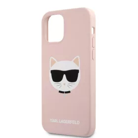   Karl Lagerfeld Choupette Apple iPhone 12 / 12 Pro 2020 (6.1) hátlapvédő tok pink (KLHCP12MSLCHLP)
