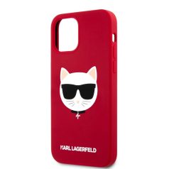   Karl Lagerfeld Choupette Apple iPhone 12 / 12 Pro 2020 (6.1) hátlapvédő tok piros (KLHCP12MSLCHRE)