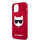 Karl Lagerfeld Choupette Apple iPhone 12 / 12 Pro 2020 (6.1) hátlapvédő tok piros (KLHCP12MSLCHRE)