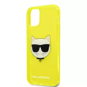   Karl Lagerfeld TPU Choupette Apple iPhone 12 / 12 Pro 2020 (6.1) hátlapvédő tok Fluo Yellow (KLHCP12MCHTRY)