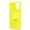 Karl Lagerfeld TPU Choupette Apple iPhone 12 / 12 Pro 2020 (6.1) hátlapvédő tok Fluo Yellow (KLHCP12MCHTRY)