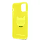 Karl Lagerfeld TPU Choupette Apple iPhone 12 / 12 Pro 2020 (6.1) hátlapvédő tok Fluo Yellow (KLHCP12MCHTRY)