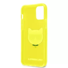   Karl Lagerfeld TPU Choupette Apple iPhone 12 / 12 Pro 2020 (6.1) hátlapvédő tok Fluo Yellow (KLHCP12MCHTRY)