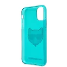 Karl Lagerfeld TPU Choupette Apple iPhone 11 (6.1) 2019 hátlapvédő tok Fluo Blue (KLHCN61CHTRB)
