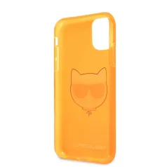   Karl Lagerfeld TPU Choupette Apple iPhone 11 (6.1) 2019 hátlapvédő tok Fluo Orange (KLHCN61CHTRO)