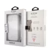 Guess Apple iPhone 12 / 12 Pro 2020 (6.1) PC Silver 4G Chain and Script hátlapvédő tok átlátszó (GUHCP12MKC4GSSI)