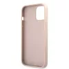 Guess Apple iPhone 12 / 12 Pro 2020 (6.1) PU 4G Printed Stripe hátlapvédő tok pink (GUHCP12M4GDPI)