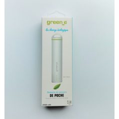   Green_e GR4050 power bank 2500mAh USB 5V 1A microUSB adatkábellel fehér 5W