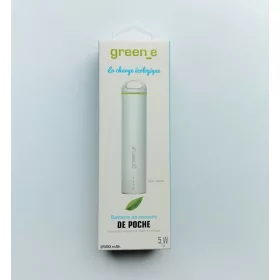   Green_e GR4050 power bank 2500mAh USB 5V 1A micro USB adatkábellel fehér 5W