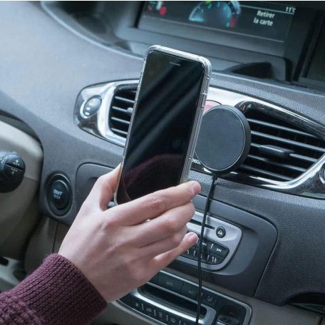 X-Moove univerzális mágneses autós tartó vezeték nélküli (QI) töltéssel, szellőzőre, 10W