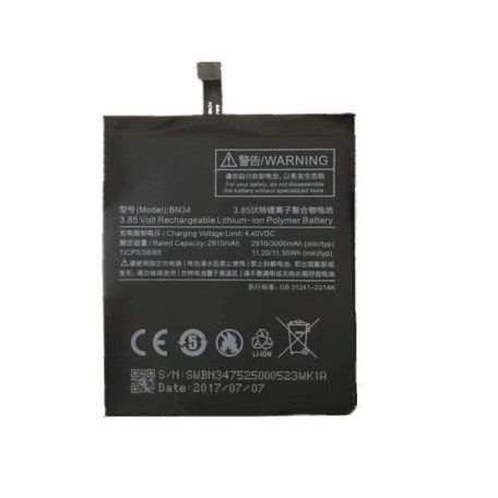 Xiaomi BN34 gyári akkumulátor 2910mAh (Redmi 5A)