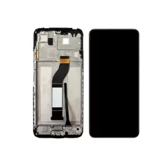   Xiaomi Redmi 13C 4G / Poco C65 fekete LCD kijelző érintővel és kerettel