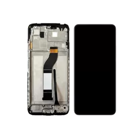   Xiaomi Redmi 13C 4G / Poco C65 fekete LCD kijelző érintővel és kerettel