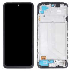   Xiaomi Redmi Note 10 4G/ Note 10S fekete LCD kijelző érintővel és kerettel (TFT)