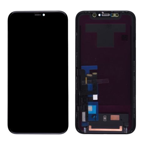Apple iPhone 11 (6.1) 2019 (Oled) fekete LCD kijelző érintővel gyári felújított