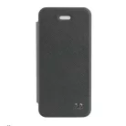Xqisit Flap Cover Apple iPhone 5G/5S/SE oldalra nyíló mágneses tok átlátszó hátlappal