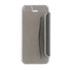   Xqisit Flap Cover Apple iPhone 5G/5S/SE oldalra nyíló mágneses tok átlátszó hátlappal