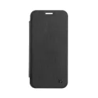 Xqisit Flap Cover Samsung J330 Galaxy J3 (2017) oldalra nyíló mágneses tok átlátszó hátlappal