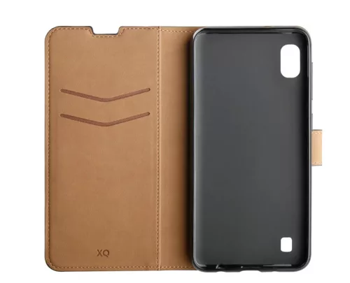 Xqisit Slim Wallet Selection Samsung G980 Galaxy S20 (6.2) oldalra nyíló mágneses bőrhatású könyv tok szilikon belsővel fekete