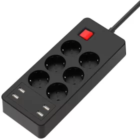   Xqisit multifunkciós hálózati elosztó 4x USB-A csatlakozóval