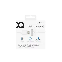   Xqisit Apple iPhone 3G/3GS/4G/4S/iPad/iPod 1M USB (Apa) - Apple 30-Pin utángyártott adatkábel