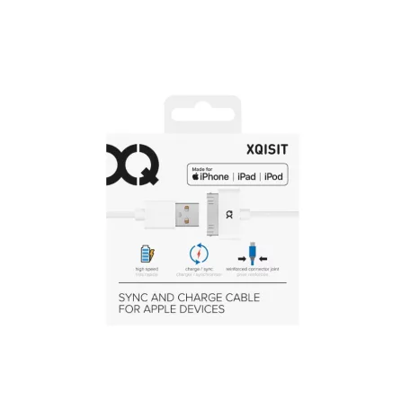 Xqisit Apple iPhone 3G/3GS/4G/4S/iPad/iPod 1M USB (Apa) - Apple 30-Pin utángyártott adatkábel