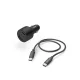 Hama autós  PD / QC 3.0 szivargyújtó töltőadapter USB-C kábellel, 32W