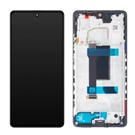   Xiaomi Redmi Note 12 Pro 5G fekete gyári LCD kijelző érintővel és kerettel (5600010M1600)