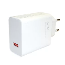   Xiaomi MDY-14-EW gyári hálózati USB-A fehér gyors (Turbo) töltőfej 67W 6.2A