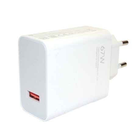 Xiaomi MDY-14-EW gyári hálózati fehér gyors (Turbo) töltőfej 67W 6.2A