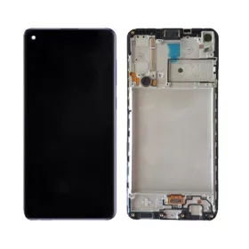   Samsung A236 Galaxy A23 5G fekete gyári LCD kijelző érintővel és kerettel