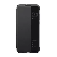   Huawei P30 Lite műanyag fekete gyári aktív fedlapos oldalra nyíló tok