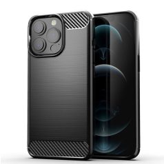 Huawei Y7 (2019) Carbon vékony szilikon tok fekete