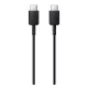 Samsung EP-DN975BBE fekete gyorstöltő gyári Type-C - Type-C adatkábel 1m