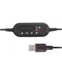 Astrum HS760 Call center USB fejhallgató állítható zajszűrős mikrofonnal, bőr fülpárnákkal