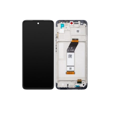 Xiaomi Redmi 10 fekete gyári LCD kijelző érintővel és kerettel