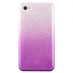   Shining Glitter tok - Huawei Y5 (2019) / Honor 8S / Honor 8S (2020) ezüst - lila csillogó tok