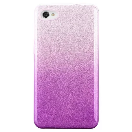 Shining Glitter tok - Huawei Y5 (2019) / Honor 8S / Honor 8S (2020) ezüst - lila csillogó tok
