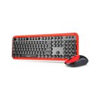 Astrum KW300 vezeték nélküli billentyűzet + egér combo kit ANGOL kiosztás piros