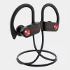 Letscom U8I Bluetooth 5.0 sztereó sport fekete-piros headset prémium tokkal