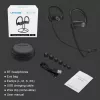 Letscom U8I Bluetooth 5.0 sztereó sport fekete-piros headset prémium tokkal