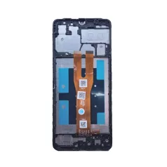   Samsung A065F Galaxy A06 fekete LCD kijelző érintővel és kerettel