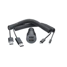   Nokia DC-20 gyári autós töltő 2 x 1000mAh 5W (micro USB és 3.5mm csatlakozó)